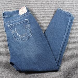 True Religion Jennie Curvy Mid-Rise Super Skinny Jeans Women’s 36, 27”